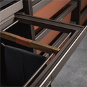 BRUGG Walnut Pull-Out Trousers Rack