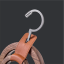 HORGEN Saddle Orange Walnut Double Ring Scarf Hanger