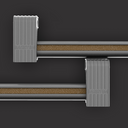 Lugano Side Hanging Rail Holder (Left and Right)