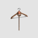 HORGEN Saddle Orange Walnut Suit & Dress Hanger