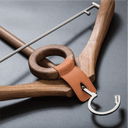 HORGEN Saddle Orange Walnut Suit & Dress Hanger